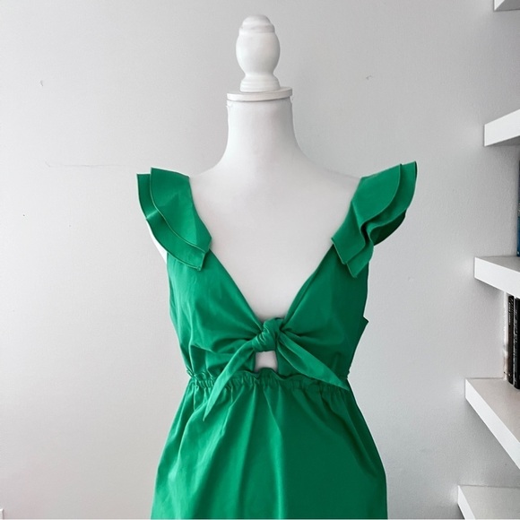 DREW Green Kelly Midi Dress size Medium New with Tags - Picture 2 of 15